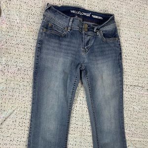 Two pairs of Wallflower boot cut jeans